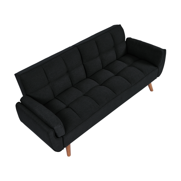 75英寸喇叭扶手可转换双人沙发床-7