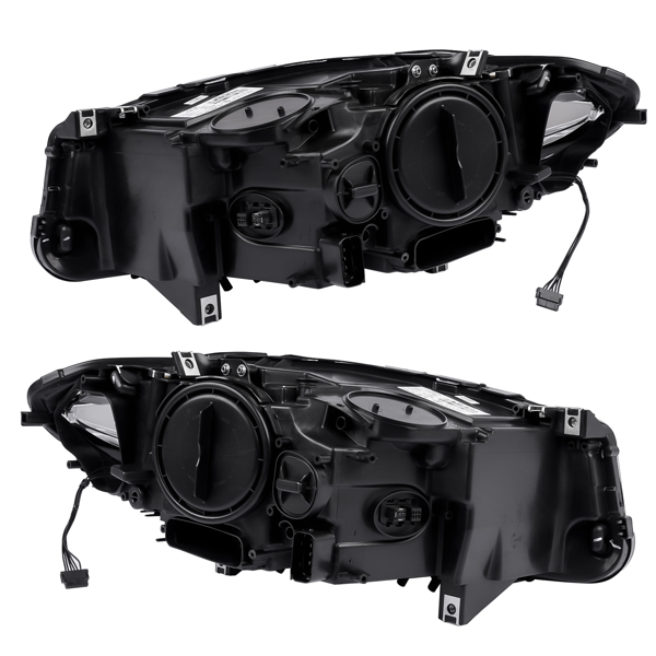大灯半总成 2PCS Left+Right Side Xenon Headlights Replacement for 2011 2012 2013 BMW 5er F18 F10 550i 535i 528i 63117271911 63117271912-8