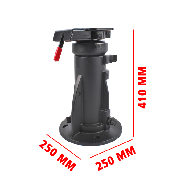 房车牵引座 12" to 16" Adjustable Cushioned 5th-Wheel-to-Gooseneck Adapter 20,000 lb for RV Trailer Camper #C5G1216-9
