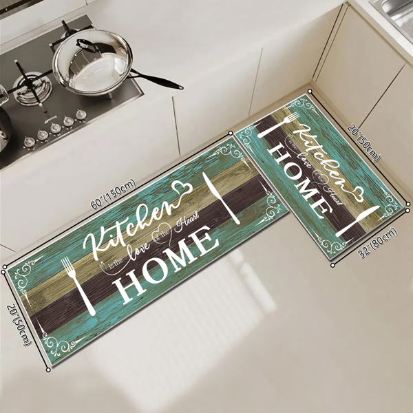 （仿羊绒水洗底）Home 地毯两件套-5