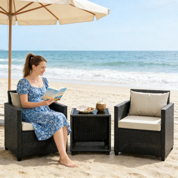 户外花园沙发套装 /藤编沙发