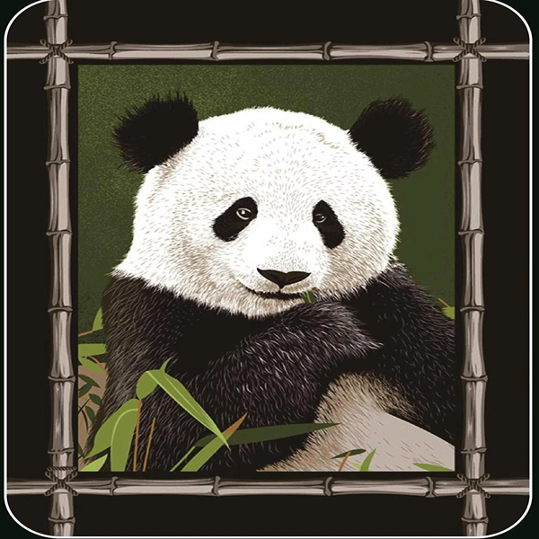 熊猫款超柔丝感法兰绒夏尔巴盖毯 50"×60"-5