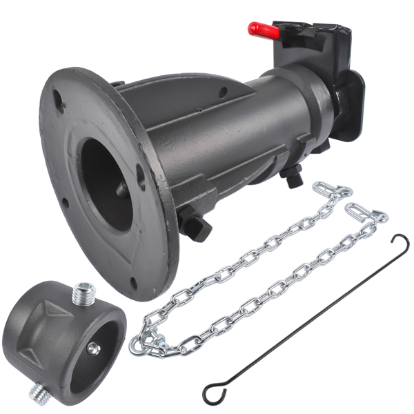 房车牵引座 12" to 16" Adjustable Cushioned 5th-Wheel-to-Gooseneck Adapter 20,000 lb for RV Trailer Camper #C5G1216-5