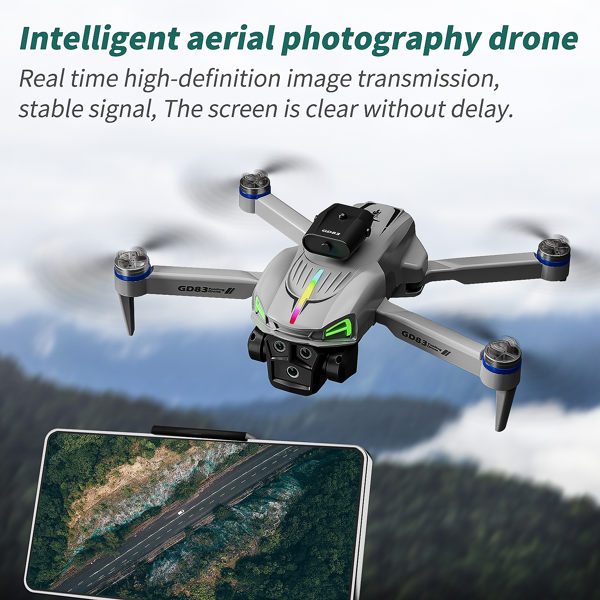 GD83 Drone Is Equipped with Dual Cameras, Powerful Brushless Motor,Light Flow Positioning, , Foldable Aerial Photography Drone-8