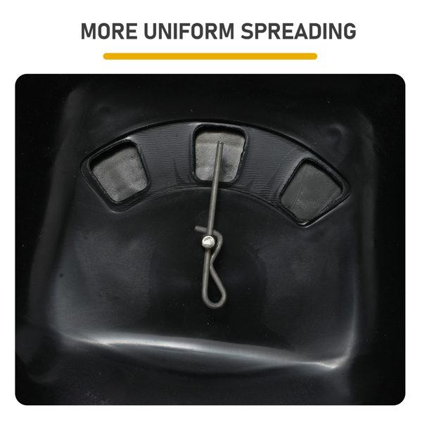 92.5*51*71.5CM 全黑色 70lb 塑料轮子 U形把手施肥车 调节15档位 花园推车-7