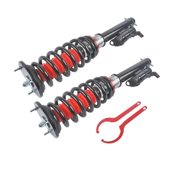 改装减震器 Set of Front Air to Coil Spring Struts w/ Electric Fit for Mercedes-Benz S-Class W221 2007-2013 RWD-4