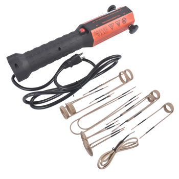 加热器 1200W 110V Magnetic Induction Heater Induction Tool Flameless Bolt Remover Heat Tool for Rusty Screw Removing with 12 Coils
