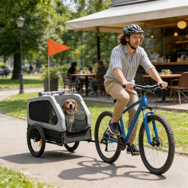 宠物自行车拖车-7