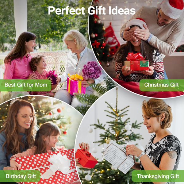 户外太阳能灯，4 件装太阳能花园灯配更大百合花，防水 7 色变色太阳能灯户外——露台花园装饰用的大面板，送给妈妈的礼物-4