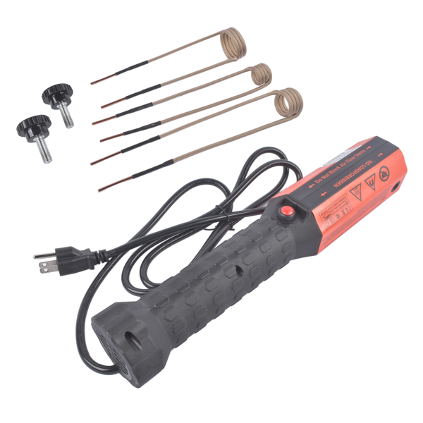 加热器 1200W Magnetic Induction Heater Kit, Bolt Remover Flameless Heat Tool for Rusty Screw Removing with 3 Coils 110V-3