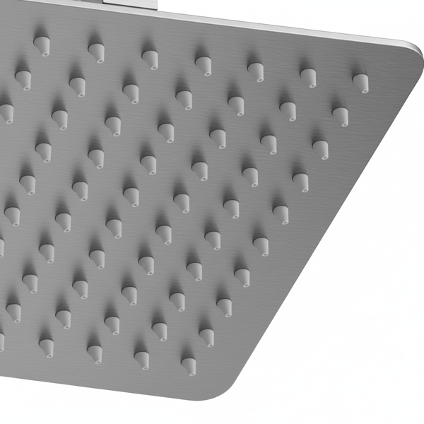 外螺纹拉丝镍淋浴系统，12英寸淋浴花洒头配手持淋浴喷头，浴室壁挂式淋浴龙头套装（含压力平衡淋浴阀芯套件）【周末不发货，TK/TEMU订单仅支持自提】-6