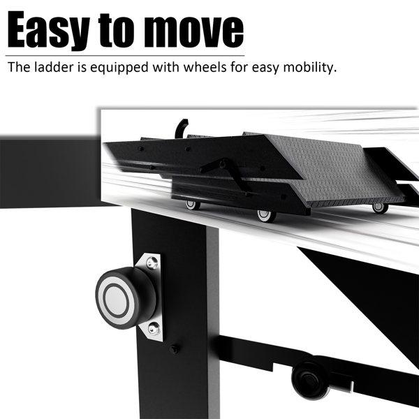 可折叠阶梯凳，4 级折叠阶梯，带高度可调扶手和防滑脚垫的房车阶梯，适用于家庭、旅行拖车、露营车、移动房屋、水疗中心和门廊的热水浴缸阶梯-3