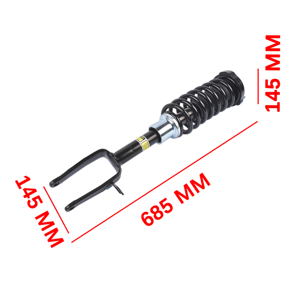 减震器 2Pcs Front Left and Right Suspension Strut and Coil Spring Assembly Fits for 2007 Mercedes-Benz E280 2006-2009 Mercedes-Benz E350 Black-7
