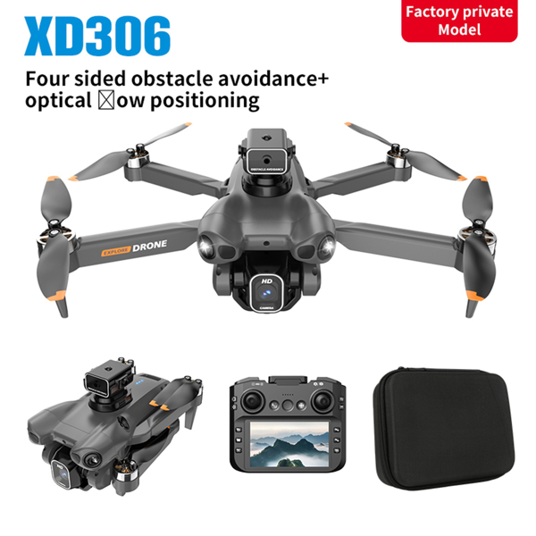 Foldable Quadcopter Drone | Brushless Motors, Large Display Remote Control, 360° Obstacle Avoidance, Optical Flow Hovering Technology, Front/Back Flips, Long-range, High-quality-3