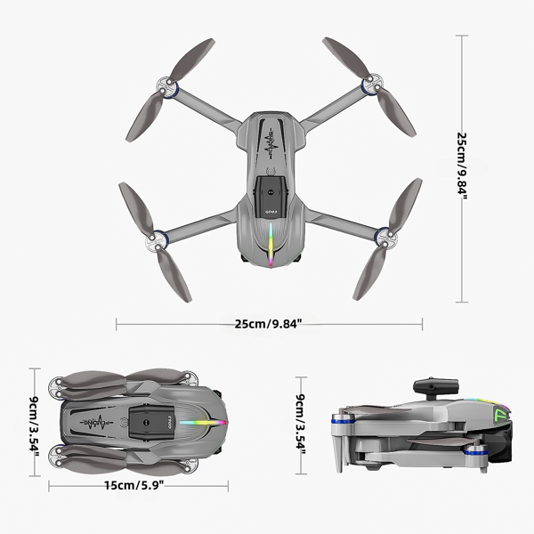 GD83 Drone Is Equipped with Dual Cameras, Powerful Brushless Motor,Light Flow Positioning, , Foldable Aerial Photography Drone-5