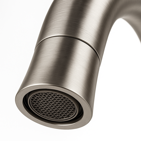 8英寸宽幅浴室水龙头，双把手三孔设计，配备360°下拉式喷头和弹起式下水器，拉丝镍[周末无法发货，TK/TEMU仅支持自提]-6