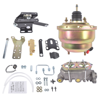 刹车助力器总成 Power Brake Booster Assembly Manual Master Cylinder Replacement for 1957-1972 Ford Galaxie & Fullsize Cars