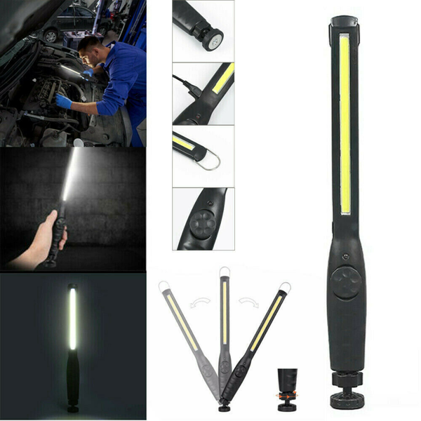 2套LED工作灯USB可充电W/磁性底座工作灯手电筒-4