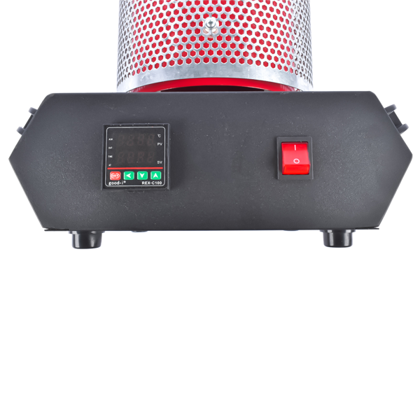 A3 1KG带网熔金炉 1KG Gold Melting Furnace 1500W 1100°C/2012°F, Compact High-Temperature Metal Casting Furnace with Heat Shield  for Smelting Aluminum Gold Copper Metal Scrap 110V-11