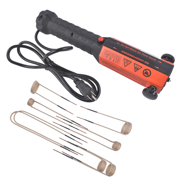 加热器 1.2KW 1200W 110V Magnetic Induction Heater Kit Flameless Heat Bolt Removal (8 Coils)-6