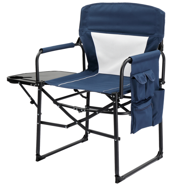 座高19"*宽23"*深16"  蓝灰色  野营椅 牛津布 120kg-2