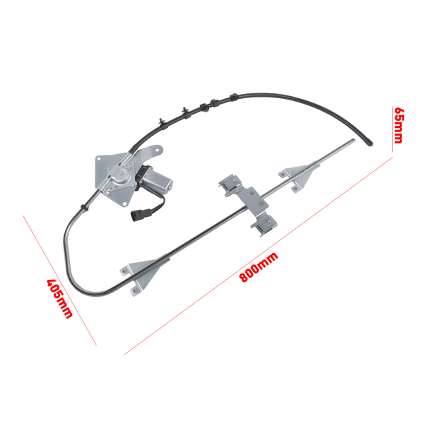 玻璃升降器 Front Right Side Power Window Regulator & 2-Pin Motor Assy Fit for Freightliner M2 A1842743001 A1858283001-6