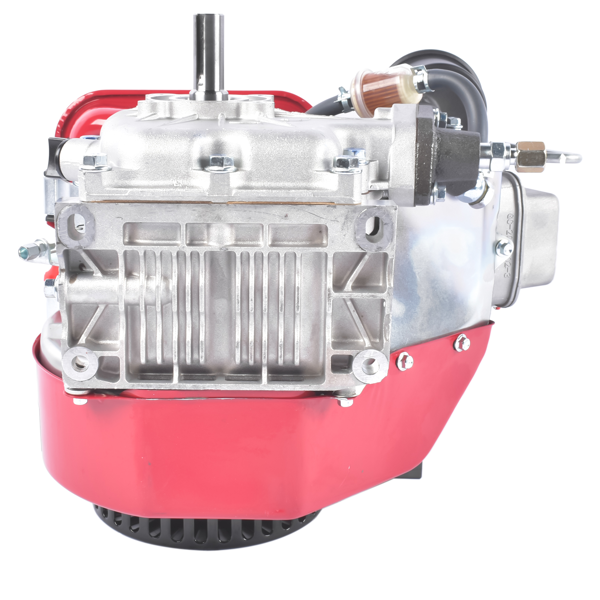 A3-红色3HP四冲程单缸柴油发动机 3HP 4-stroke Heavy Duty Single Cylinder Diesel Motor Engine 196CC/2200W (Red)-10