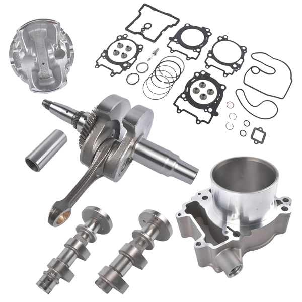 曲轴套装 Engine Crankshaft Kit with  2 Camshafts, Cylinder, Piston, Gaskets Set Replacement for Polaris RZR Ranger Sportsman ACE 570 2204729-4
