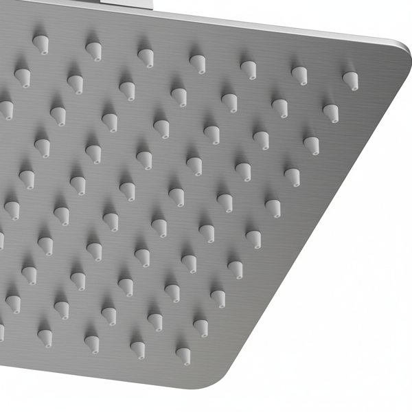 公制NPT淋浴龙头套装，浴室瀑布式淋浴系统，高压10英寸花洒头和手持淋浴喷头，带饰件和分流器的壁挂式浴缸龙头淋浴阀，拉丝镍材质【周末不发货，TK/TEMU订单仅支持自提】-9