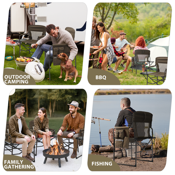 座高19"*宽23"*深16"  棕色  野营椅 牛津布 120kg-12