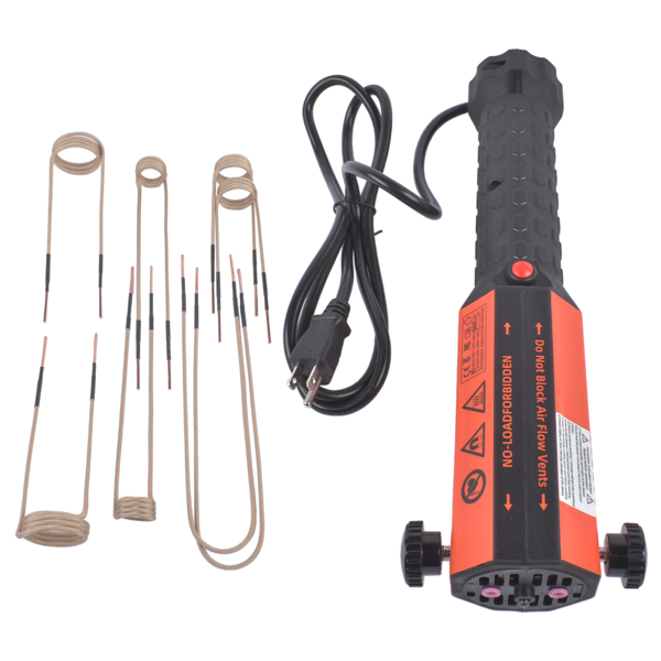 加热器 1.2KW 1200W 110V Magnetic Induction Heater Kit Flameless Heat Bolt Removal (8 Coils)-7