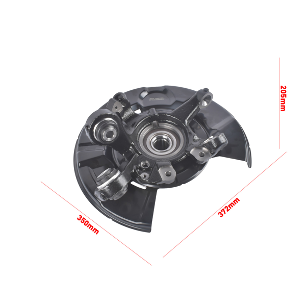 转向节总成 Rear Left Steering Knuckle & Hub Bearing Assembly Fits for BMW 335i 325xi 330i 328i 33326774807-10