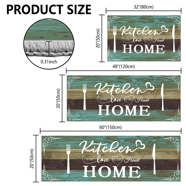 （仿羊绒水洗底）Home 地毯三件套-1