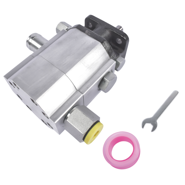 劈木泵 2-Stage 16 GPM Hydraulic Wood Log Splitter Pump 3000 PSI Aluminum Wood Splitter Pump 1/2" NPT Outlet Port-4