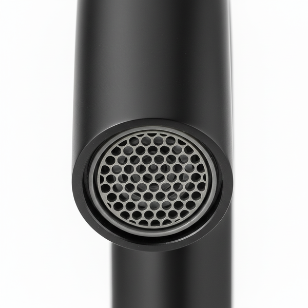 8英寸宽幅洗手盆龙头，双把手三孔设计，带360°旋转喷嘴和弹起式排水器，哑光黑[周末无法发货，TK/TEMU仅支持自提]-11