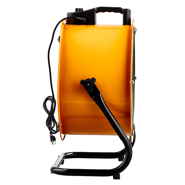 美规 MLD-450 筒扇 110V 218W 18inch 趴地筒扇 移动风机 带提手 铜电机 橙黄色 空气循环流通 工业风-3