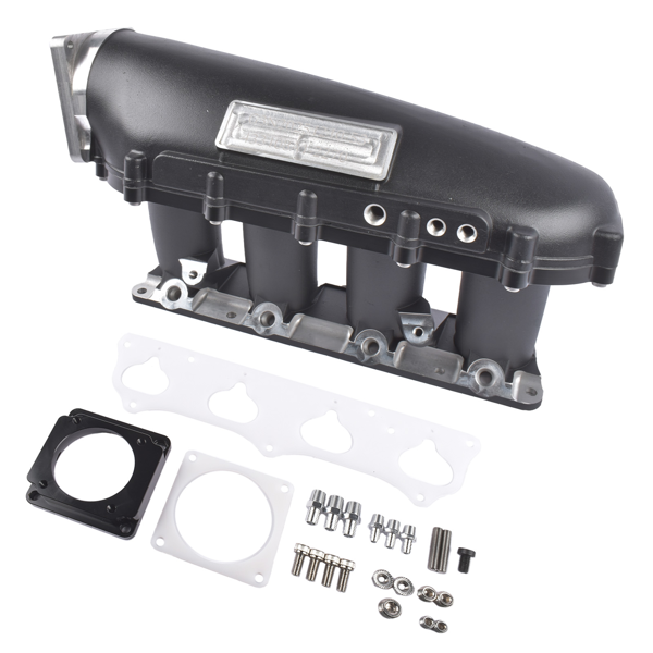 进气歧管 Ultra Race Intake Manifold Kit Black Replacement for Honda Civic 2002-2005 Acura RSX 2002-2006 TSX K20A2-7