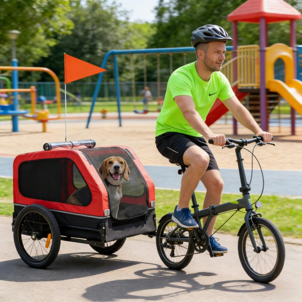 宠物自行车拖车-7