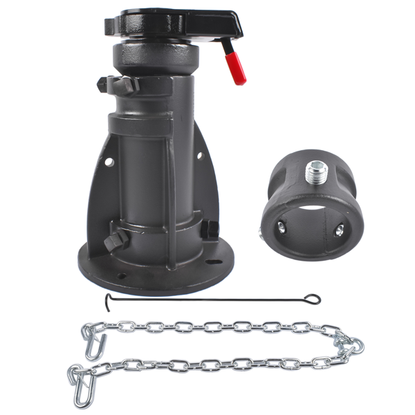 房车牵引座 12" to 16" Adjustable Cushioned 5th-Wheel-to-Gooseneck Adapter 20,000 lb for RV Trailer Camper #C5G1216-6