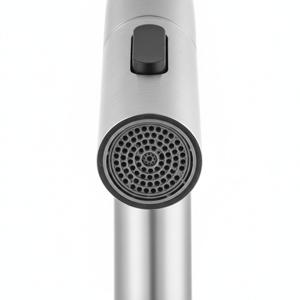 8英寸宽幅洗手池水龙头，双把手三孔设计，配备弹起式排水器和360°下拉式喷头，拉丝镍[周末无法发货，TK/TEMU仅支持自提]-6