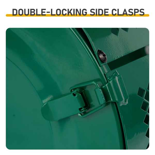 24in 绿色 双用把手（人力手推&挂ATV拖车）播撒器 铁 草坪滚筒-11