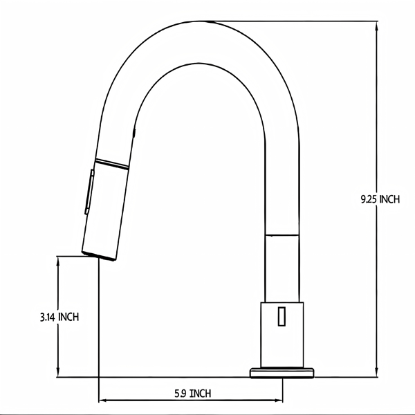 8英寸宽幅洗手池水龙头，双把手三孔设计，配备弹起式排水器和360°下拉式喷头，拉丝镍[周末无法发货，TK/TEMU仅支持自提]-4