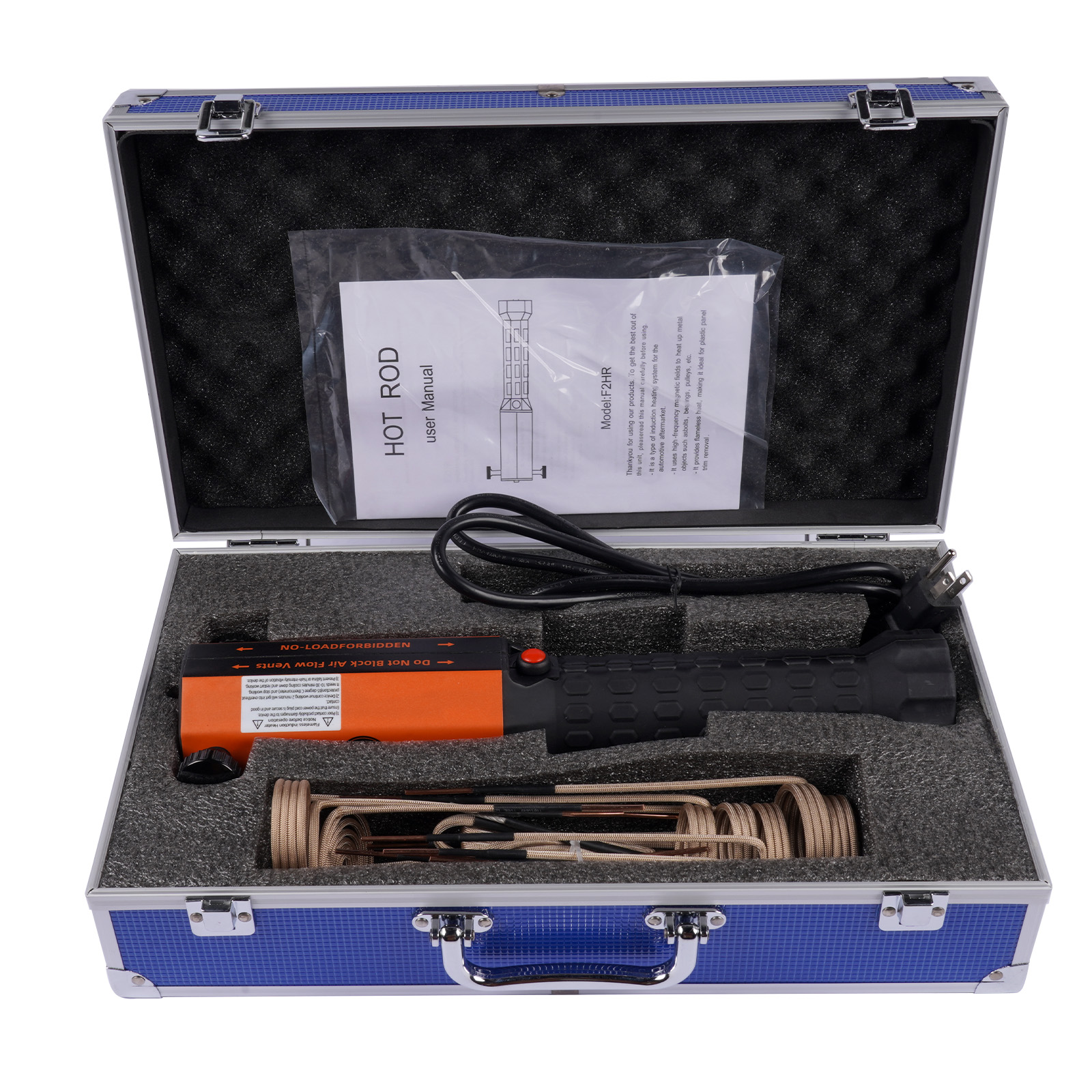 1200W 110V Magnetic Induction Heater Kit w/10 Coils for Rusty Screw Bolts Nuts Removing with Case view 3