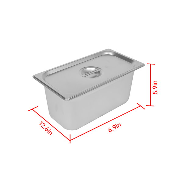 A3-9盘商用保温柜带挡板 9-Pan Commercial Food Warmer with Dividers, Professional Buffet Catering Food Warmer, Electric Steam Table, Stainless Steel-13