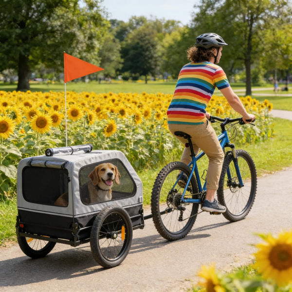 宠物自行车拖车-6
