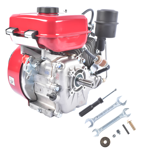 A3-红色3HP四冲程单缸柴油发动机 3HP 4-stroke Heavy Duty Single Cylinder Diesel Motor Engine 196CC/2200W (Red)-6