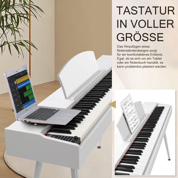 【AM不售卖】GDP-203 88键重锤键盘 嵌入式支架款 白色 电钢琴 德法-26