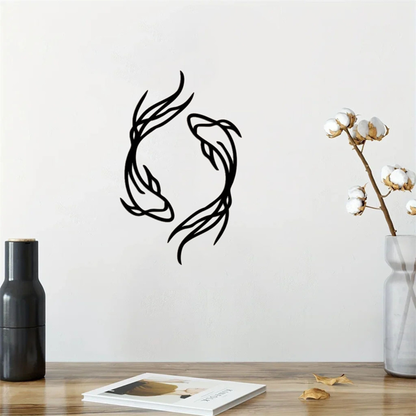 CIFbuy复古航海风金属鱼墙饰 个性化垂钓主题家居装饰（TikTok、temu下自提）-2