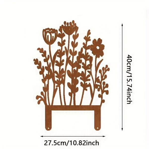 CIFbuy复古花园标牌户外庭院装饰铁制景观标桩（TikTok、temu下自提）-6