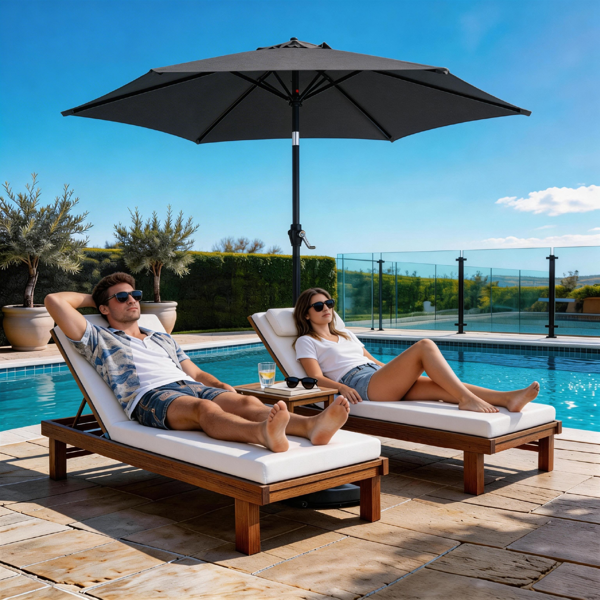 7.5FT 灰色 转向头 圆形 太阳伞 涤纶布 6铁伞骨 铁中柱-18